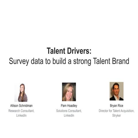 Talent Drivers: Unlocking the Secrets of your Employer Brand | Webcast
