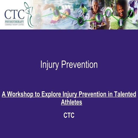 Talented athletes injury prevention talk