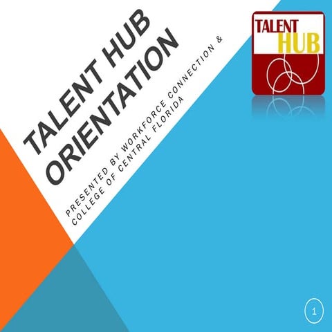 Talent Hub Orientation