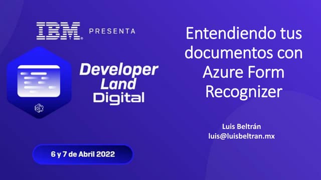 TalentLand - Entendiendo tus documentos con Azure Form Recognizer.pptx