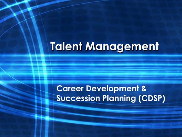 Talent management