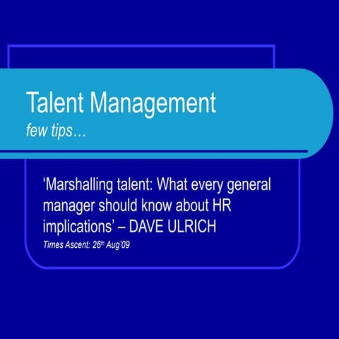 Talent Management