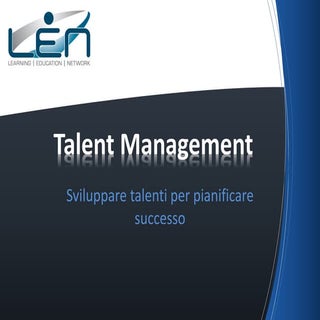 Talent management - Sviluppare tale...