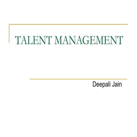 What is Talent Management dan How It.ppt