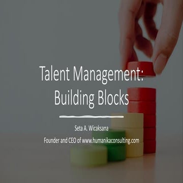 Talent Management Building Blocks