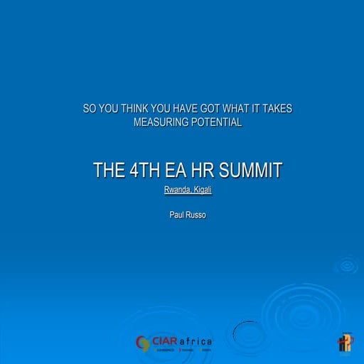 Talent management overview  paul russo