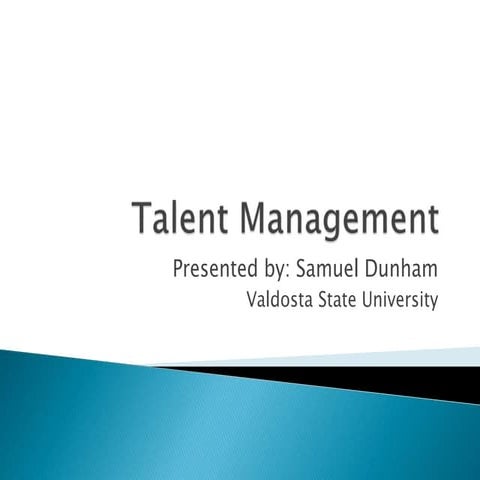 Talent management pp | PPTX