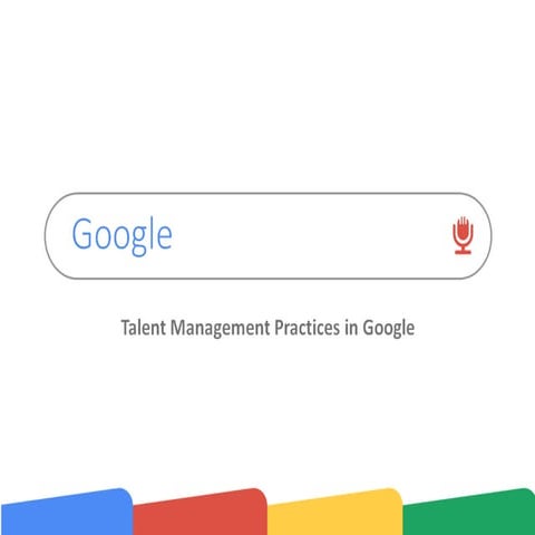 Talent management practices in Google