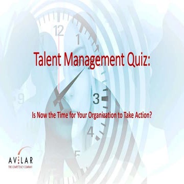 Talent management Quiz