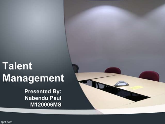 Talent management slides