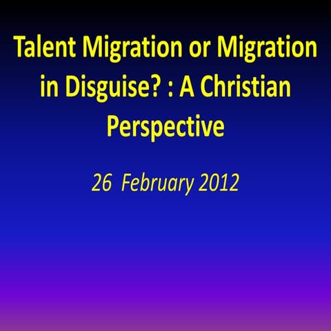 Talent migration 26.2.12