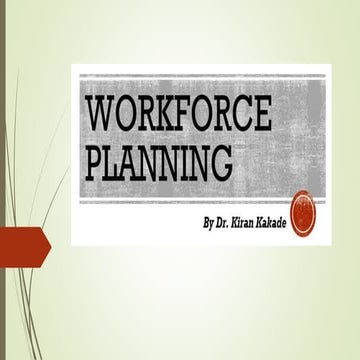 Workforce planning