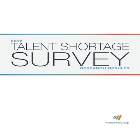 Talent shortage survey Manpower Group