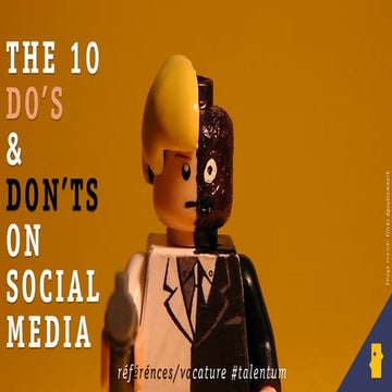 DOs and DON'TS on social media when looking for a job