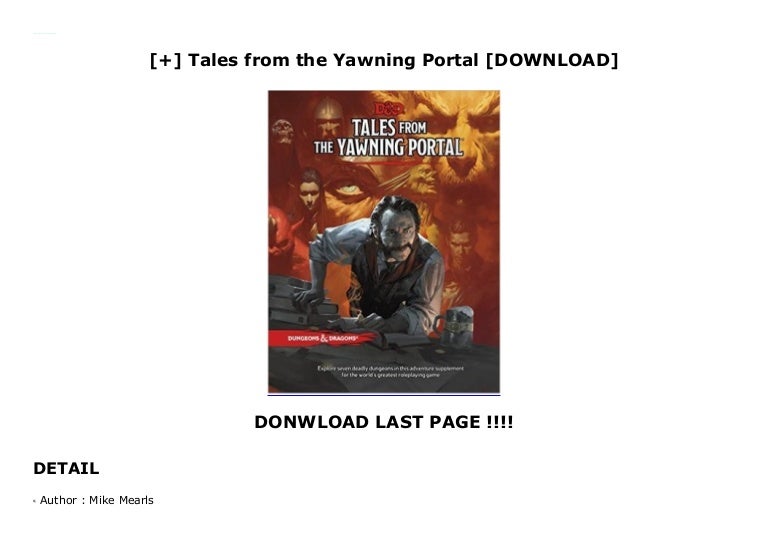 Pdf tales from the yawning portal - neatsapje