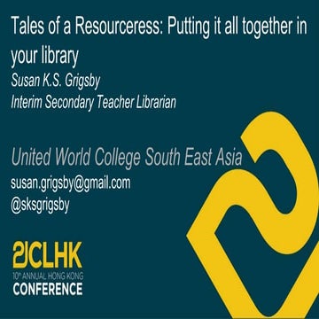 Tales of a resourceress