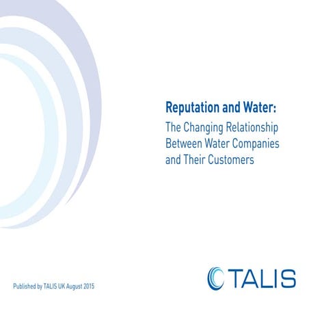 TALIS UK Reputation and Water report