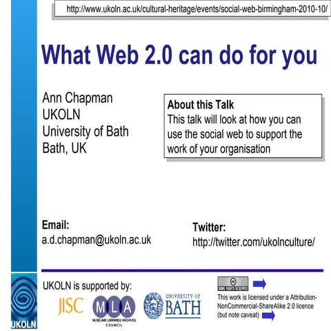 What Web 2.0 Can Do For You