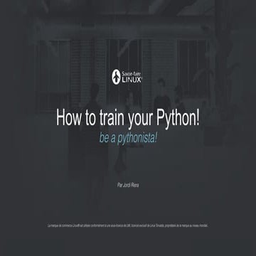 How To Train Your Python | PPT