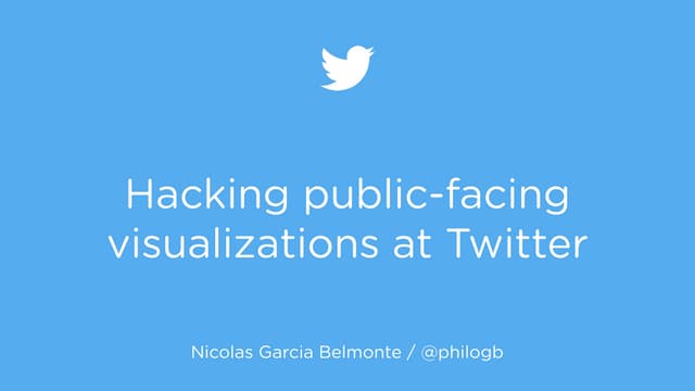 Hacking public-facing data visualizations at Twitter