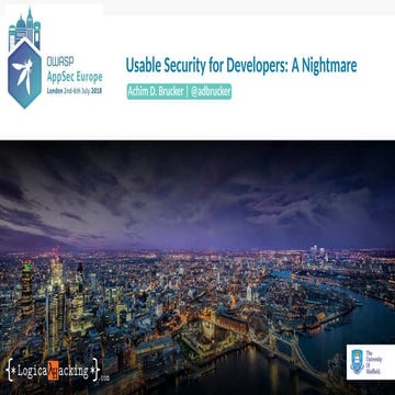 Usable Security for Developers: A Nightmare