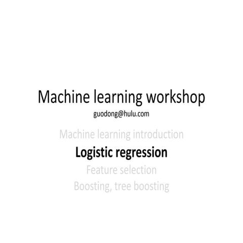 Logistic Regression | PPT
