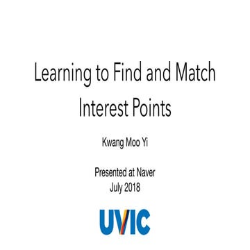 Learning to Find and Match Interest Points