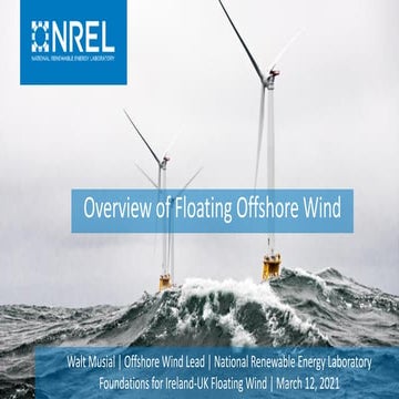 overview sobre paques eolicos offshore flutuantes