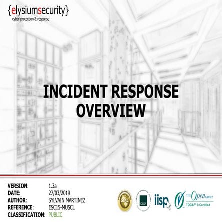 INCIDENT RESPONSE OVERVIEW