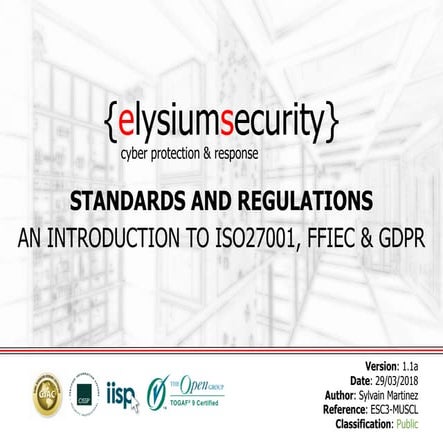 Talk1 esc3 muscl-standards and regulation_v1_1