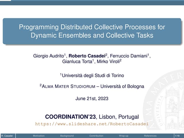 Programming Distributed Collective Processes for Dynamic Ensembles and Collec...