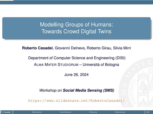 Modelling Groups of Humans: Towards Crowd Digital Twins