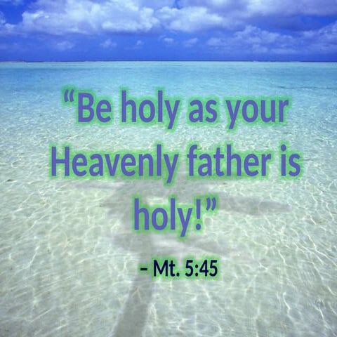 Spiritual Recollection: Talk 2 Call to Holiness .pptx