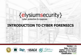 INTRODUCTION TO CYBER FORENSICS