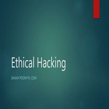 Ethical Hacking