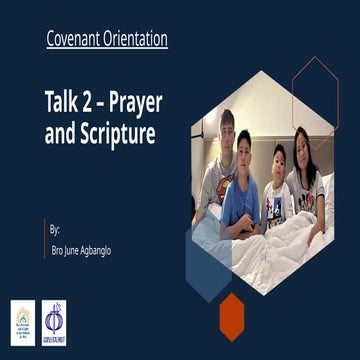 Talk 2 – Prayer and Scripture formation teaching | PPTX