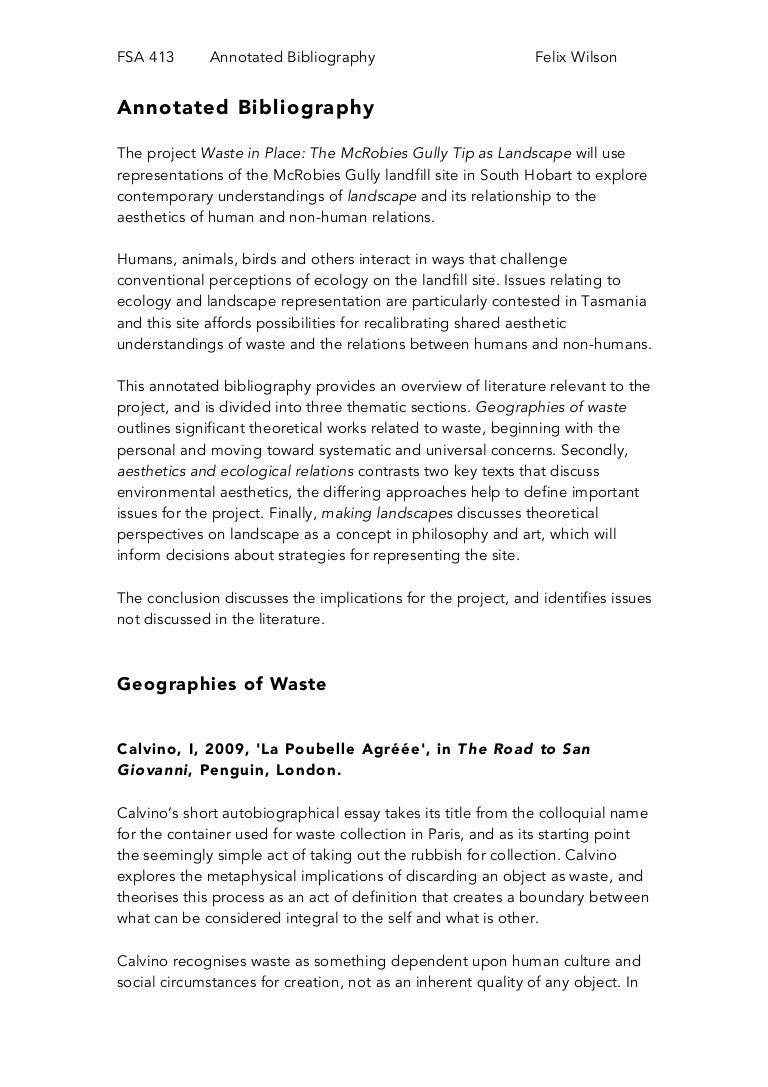 Annotated bibliography - apa picture