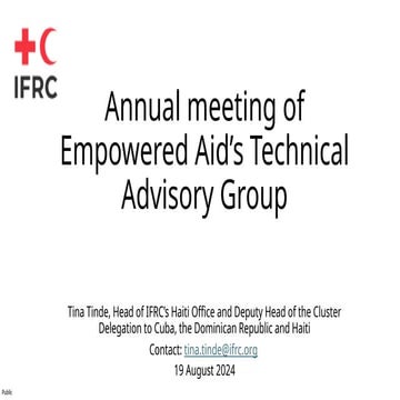 Talk at Empowered Aid Workshop 19 Aug 2024