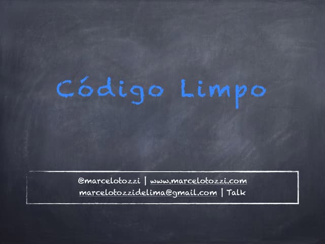 Tech Talk Buscapé - Clean Code