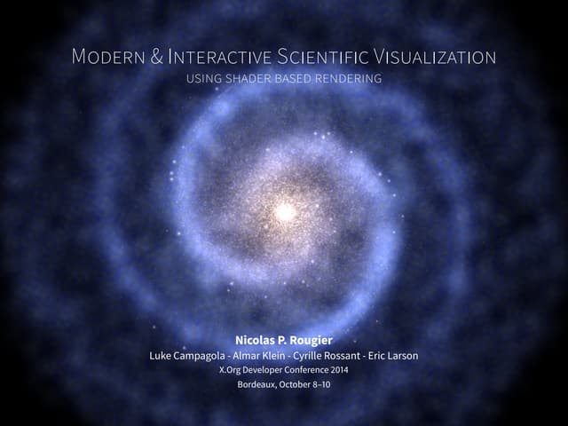 Modern OpenGL scientific visualization