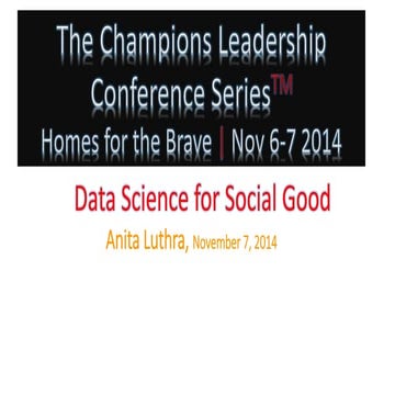 Data Science For Social Good: Tackling the Challenge of Homelessness