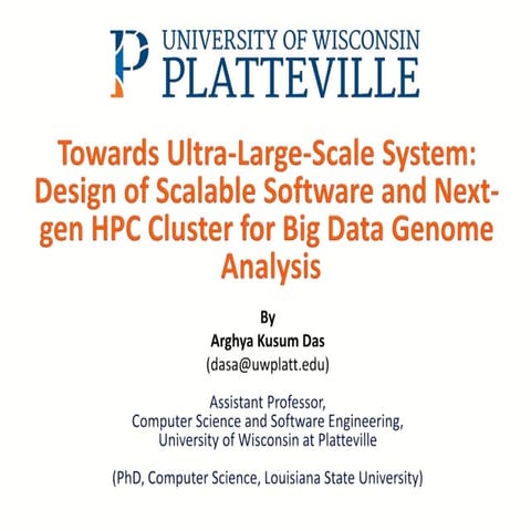 Towards Ultra-Large-Scale System:  Design of Scalable Software and Next-Gen H...