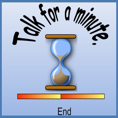 Talk for a minute  speaking