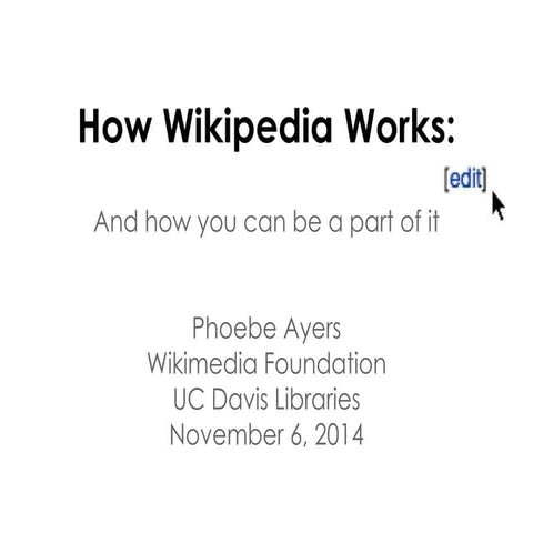 Wikipedia & Librarians (2014)