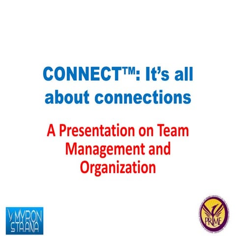 CONNECT™: It's all about connections - A Presentation on Team Management and ...