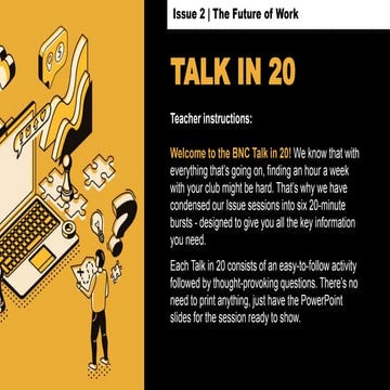 Talk in 20 PowerPoint