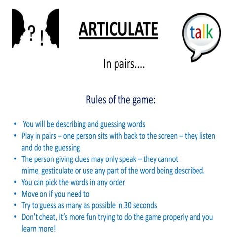 Talking about learning   23rd may 2012