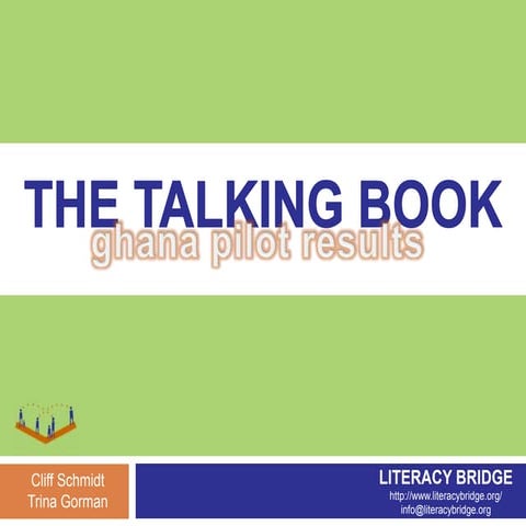 Talking Book Results: Ving Ving 2009