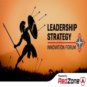 RedZone10X: innovation strategy leadership and Transformation