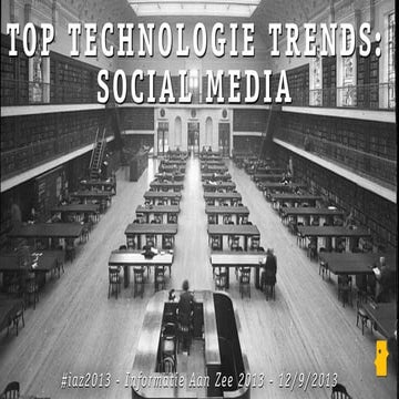 Top Technology Trends: social media #iaz2013